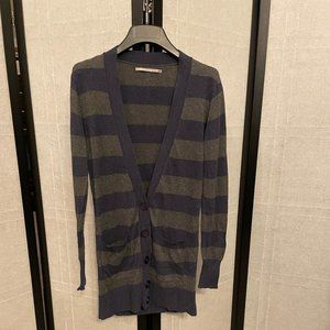 Rubbish 100% Cotton Blue & Grey Striped Sweater